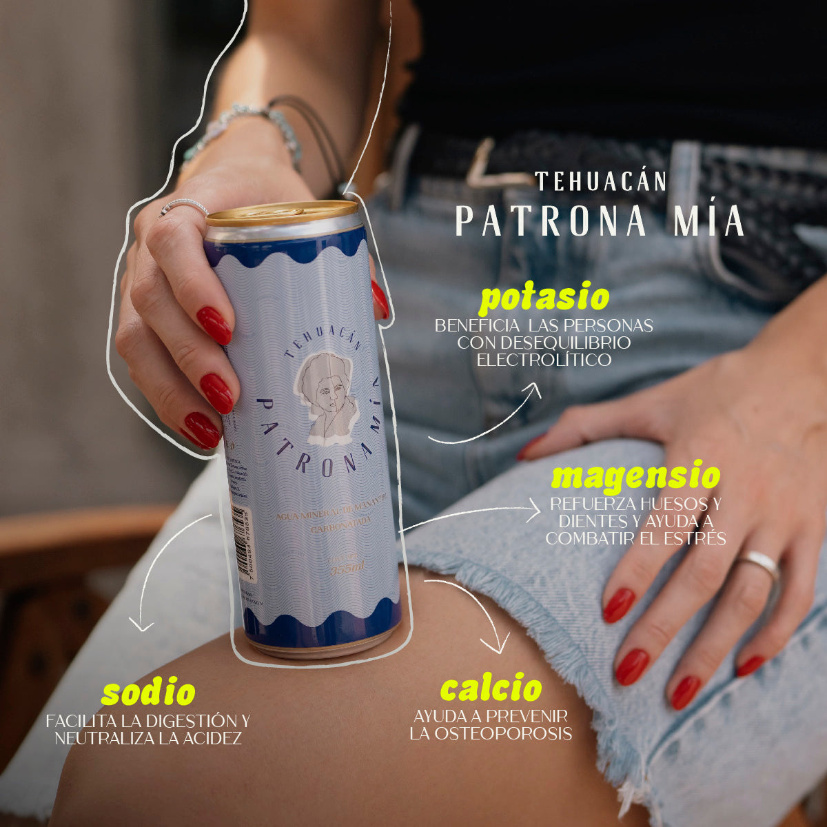 Agua Mineral de manantial en lata 355 ml
